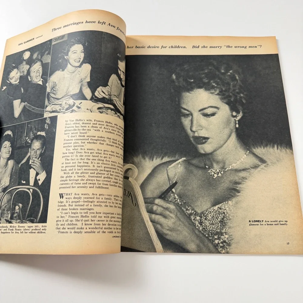 Vintage Silver Screen October 1955 Jane Russell Ava Gardner‎ Hollywood Magazine
